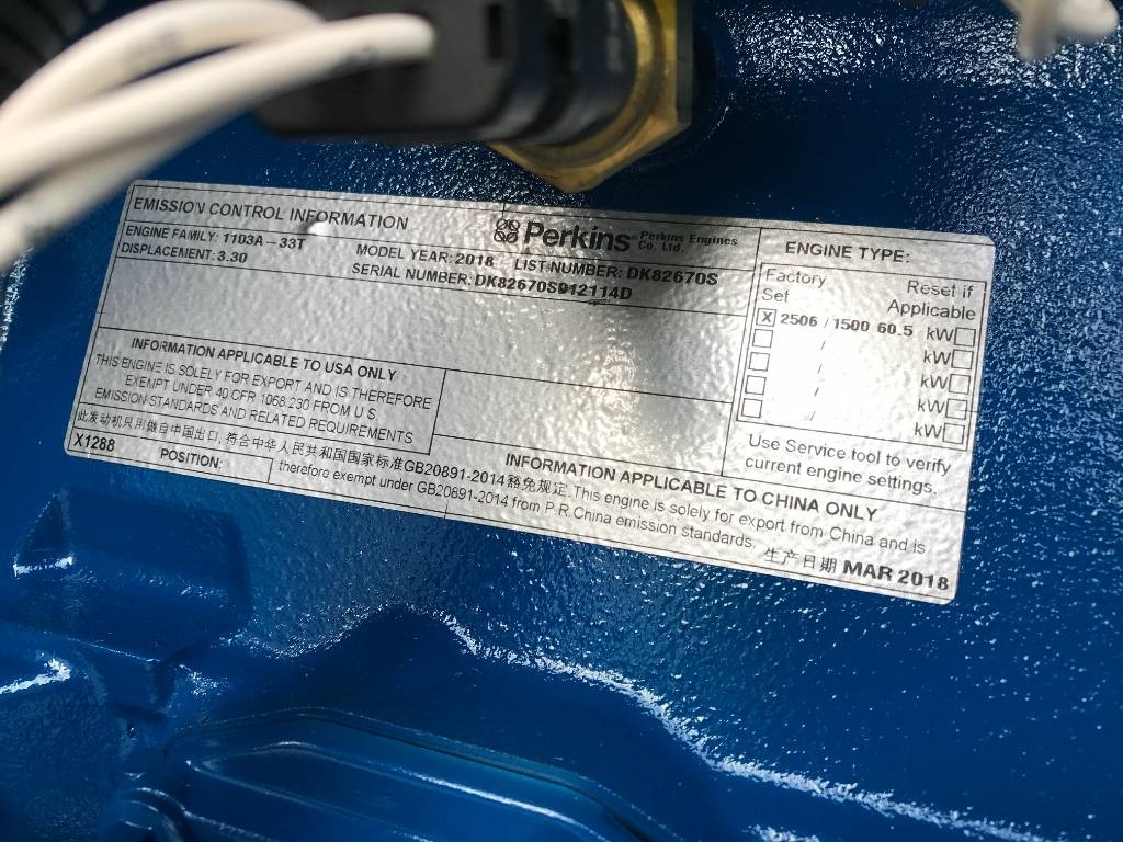 FG Wilson P65-5 - 65 kVA Genset - DPX-16006 - Áramfejlesztő: 5 kép. FG Wilson P65-5 - 65 kVA Genset - DPX-16006 - Áramfejlesztő: 5 kép.