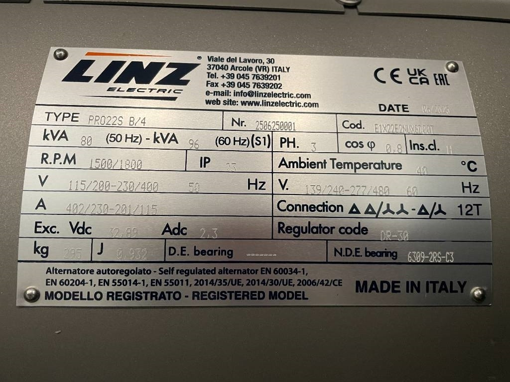 Új Áramfejlesztő Iveco NEF45SM3 - 85 kVA Generator - DPX-17551: 17 kép. Új Áramfejlesztő Iveco NEF45SM3 - 85 kVA Generator - DPX-17551: 17 kép.