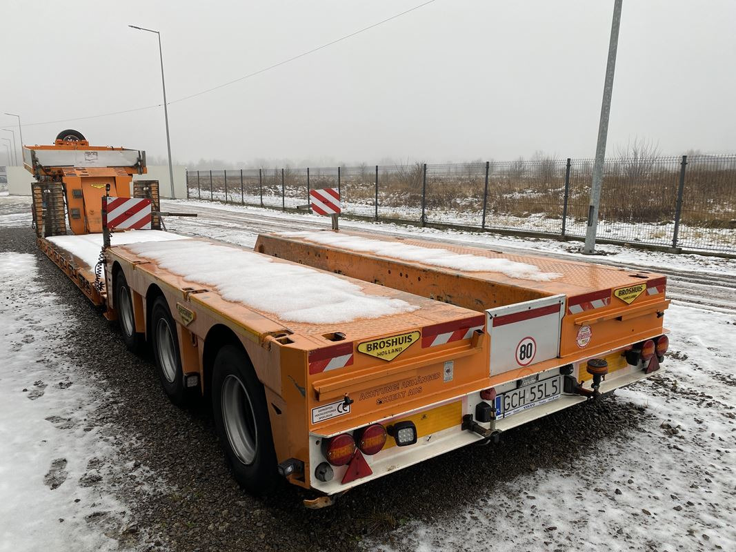BROSHUIS 3ABD-48 NISKOPODŁOGOWA - Pótkocsi mélybölcsős: 4 kép. BROSHUIS 3ABD-48 NISKOPODŁOGOWA - Pótkocsi mélybölcsős: 4 kép.