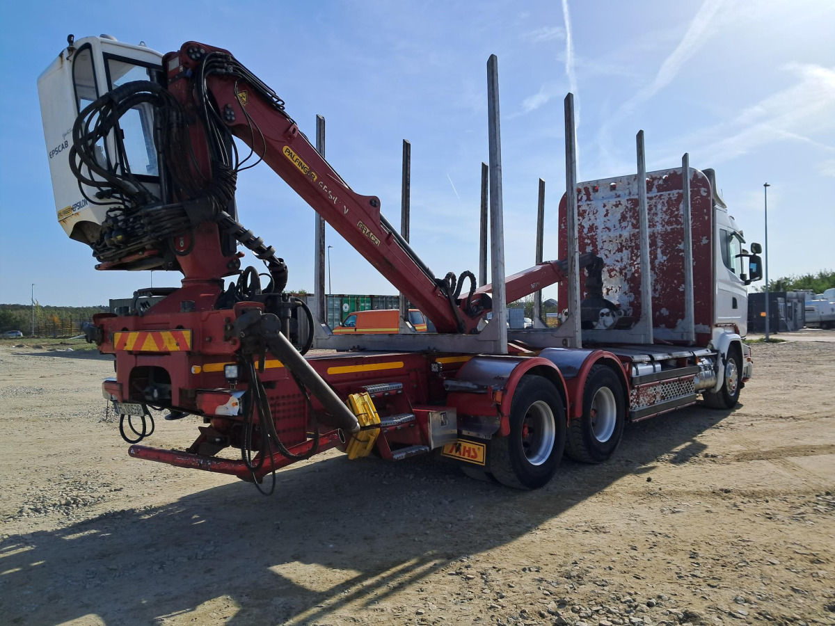 Rönkszállító teherautó, Darus autó MHS MHS SCANIA-N331 D11 SOLÓWKA DO PRZEWOZU DRZEWA Z HDS: 6 kép.