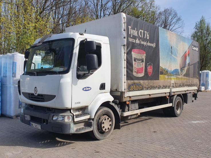 RENAULT MIDLUM SKRZYNIOWY - Platós teherautó: 2 kép. RENAULT MIDLUM SKRZYNIOWY - Platós teherautó: 2 kép.