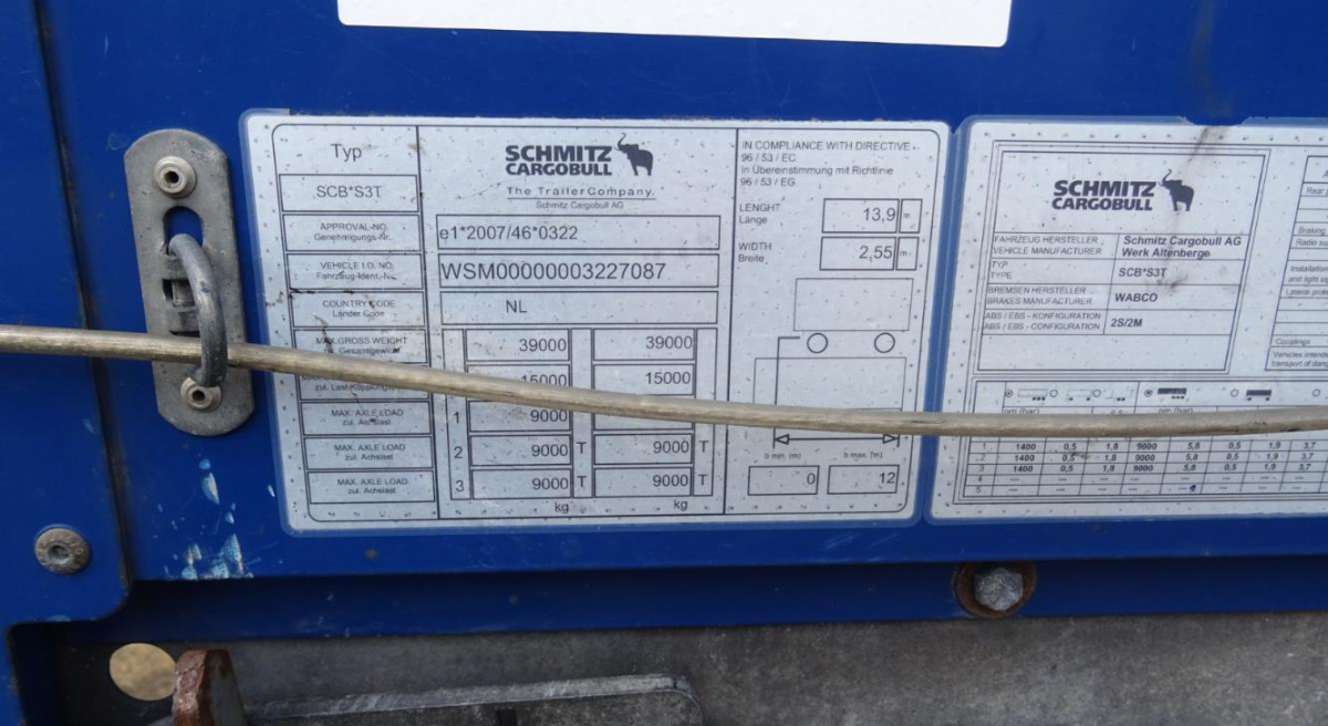 SCHMITZ CARGOBULL SCB S3 SKRZYNIOWA - Platós pótkocsi: 3 kép. SCHMITZ CARGOBULL SCB S3 SKRZYNIOWA - Platós pótkocsi: 3 kép.