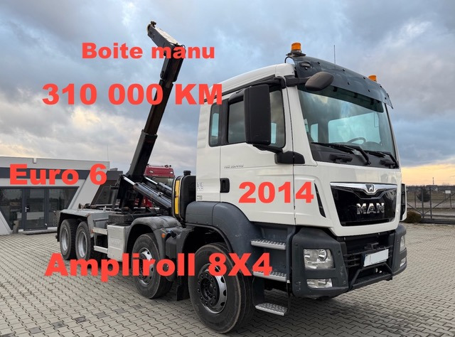 MAN TGS 35440 - Horgos rakodó teherautó: 1 kép. MAN TGS 35440 - Horgos rakodó teherautó: 1 kép.