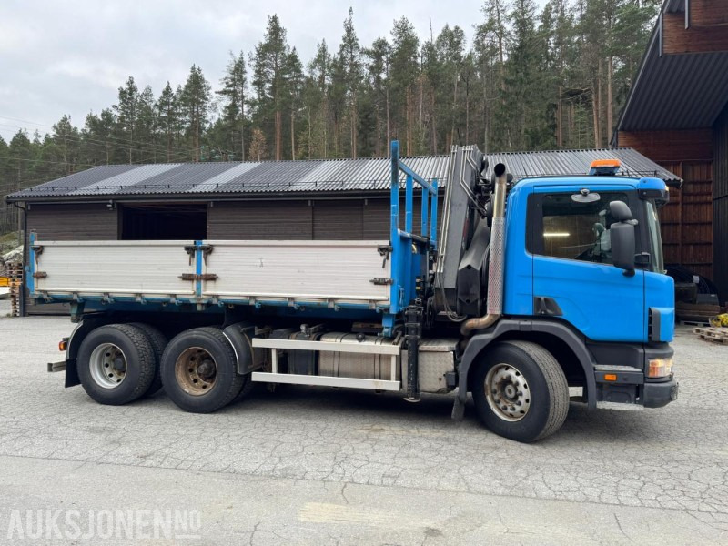 1997 Scania P124 400 kranbil med 3-veis tipp og klype - Darus autó: 5 kép. 1997 Scania P124 400 kranbil med 3-veis tipp og klype - Darus autó: 5 kép.