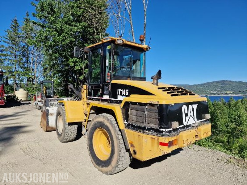 1999 Cat IT14G hjullaster snø skuffe/grus skuffe 10039 timer - Gumikerekes homlokrakodó: 3 kép. 1999 Cat IT14G hjullaster snø skuffe/grus skuffe 10039 timer - Gumikerekes homlokrakodó: 3 kép.