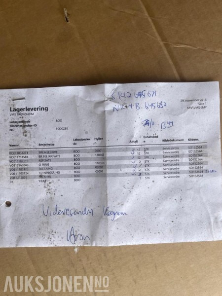 2000 Volvo A35C bremsedeler - Dömper: 5 kép. 2000 Volvo A35C bremsedeler - Dömper: 5 kép.