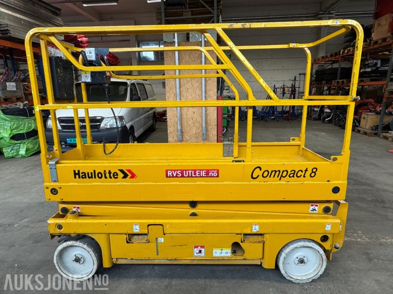 2007 Haulotte Compact 8 sakselift på batteri / årskontrollert - Emelő: 2 kép. 2007 Haulotte Compact 8 sakselift på batteri / årskontrollert - Emelő: 2 kép.