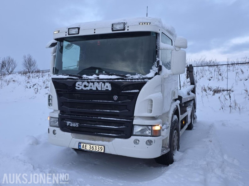 2012 Scania P280 - Liftdumper - 248 000km - Konténerszállító: 1 kép. 2012 Scania P280 - Liftdumper - 248 000km - Konténerszállító: 1 kép.