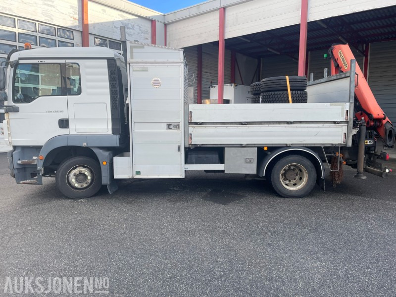 2013 MAN TGM 15.290 E- verkspåbygg med bak montert kran (Palfinger PK9002 – EH) og vinsj - Nye vinterfelger og dekk - Darus autó: 4 kép. 2013 MAN TGM 15.290 E- verkspåbygg med bak montert kran (Palfinger PK9002 – EH) og vinsj - Nye vinterfelger og dekk - Darus autó: 4 kép.