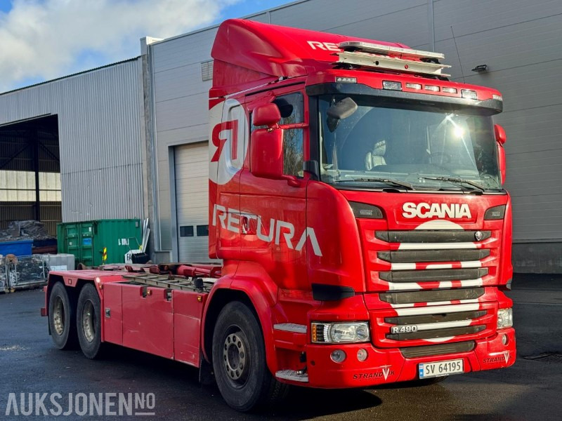 2015 Scania R-serie - Krokbil - Eu-godkjent til 01/26 - Km: 379186 - Horgos rakodó teherautó: 2 kép. 2015 Scania R-serie - Krokbil - Eu-godkjent til 01/26 - Km: 379186 - Horgos rakodó teherautó: 2 kép.