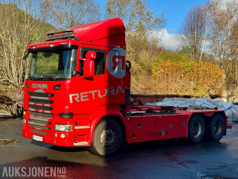 2015 Scania R-serie - Krokbil - Eu-godkjent til 01/26 - Km: 379186 - Horgos rakodó teherautó: 1 kép. 2015 Scania R-serie - Krokbil - Eu-godkjent til 01/26 - Km: 379186 - Horgos rakodó teherautó: 1 kép.