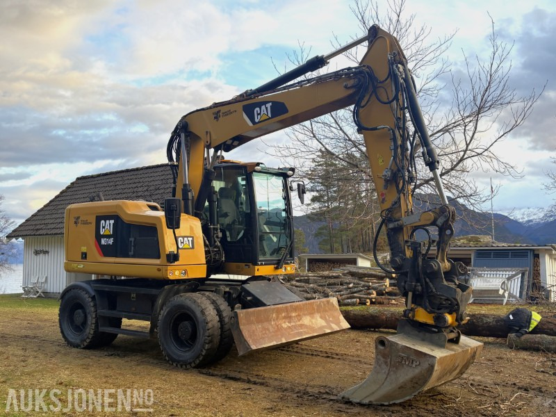 2016 Cat M314F hjulgraver - serviceavtale - nylig service - tiltrotator og pusseskuffe - Gumikerekes kotró: 2 kép. 2016 Cat M314F hjulgraver - serviceavtale - nylig service - tiltrotator og pusseskuffe - Gumikerekes kotró: 2 kép.