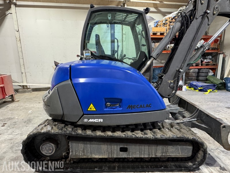 Minikotró 2016 Mecalac 8MCR-T4 gravemaskin: 7 kép. Minikotró 2016 Mecalac 8MCR-T4 gravemaskin: 7 kép.