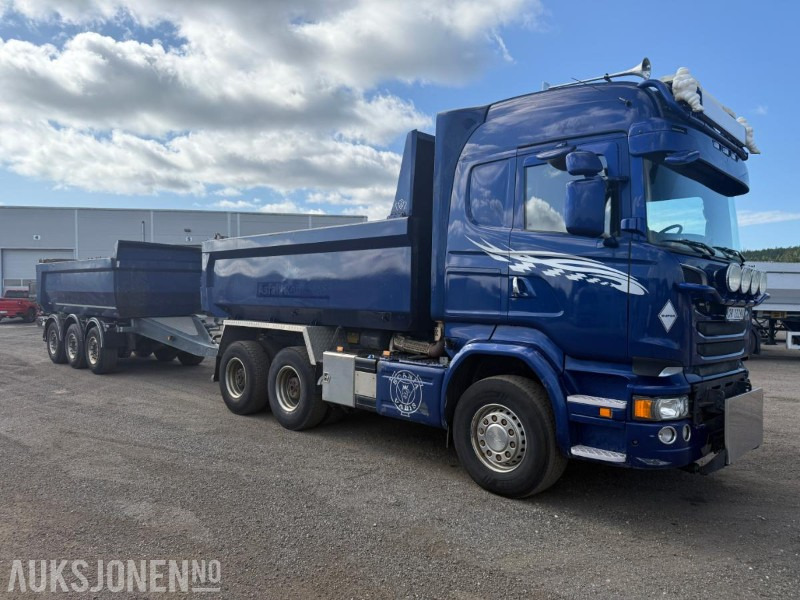 2016 Scania R730 6X4 Euro6 TIPPBIL M/ NOR SLEP HENGER BRØYTERIGGET NYLIG EU GODKJENT. - Billenőplatós teherautó: 2 kép. 2016 Scania R730 6X4 Euro6 TIPPBIL M/ NOR SLEP HENGER BRØYTERIGGET NYLIG EU GODKJENT. - Billenőplatós teherautó: 2 kép.