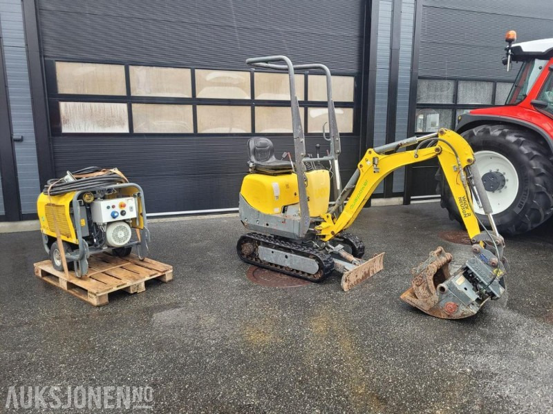 2016 Wacker Neuson 803 Dual Power, 2 skuffer, Elektro-hydraulisk aggregat (HPU) - Minikotró: 1 kép. 2016 Wacker Neuson 803 Dual Power, 2 skuffer, Elektro-hydraulisk aggregat (HPU) - Minikotró: 1 kép.
