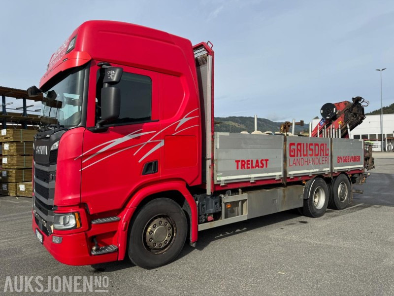 2017 Scania R500 planbil med HMF kran - Darus autó: 1 kép. 2017 Scania R500 planbil med HMF kran - Darus autó: 1 kép.