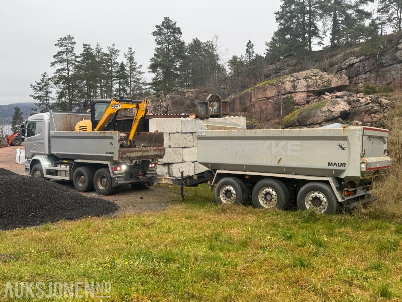 2017 Scania R730 tippbil med Maur trippelkjerre / EURO 6 / 6X4 - Billenőplatós teherautó: 2 kép. 2017 Scania R730 tippbil med Maur trippelkjerre / EURO 6 / 6X4 - Billenőplatós teherautó: 2 kép.