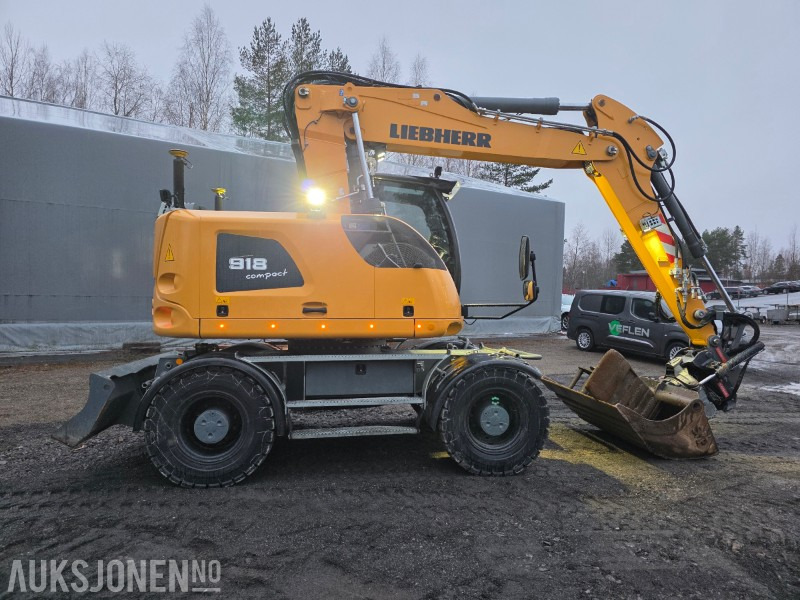 2018 Liebherr A918 compact litronic hjulgraver 18 T - Gumikerekes kotró: 5 kép. 2018 Liebherr A918 compact litronic hjulgraver 18 T - Gumikerekes kotró: 5 kép.