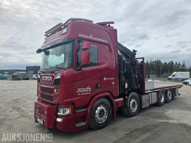 2019 Scania R-serie 580 kranbil / EURO 6 / Topp utstyrt / servicehistorikk / HIAB-kran 858, 80 Tm / Nylig EU - Darus autó: 2 kép. 2019 Scania R-serie 580 kranbil / EURO 6 / Topp utstyrt / servicehistorikk / HIAB-kran 858, 80 Tm / Nylig EU - Darus autó: 2 kép.