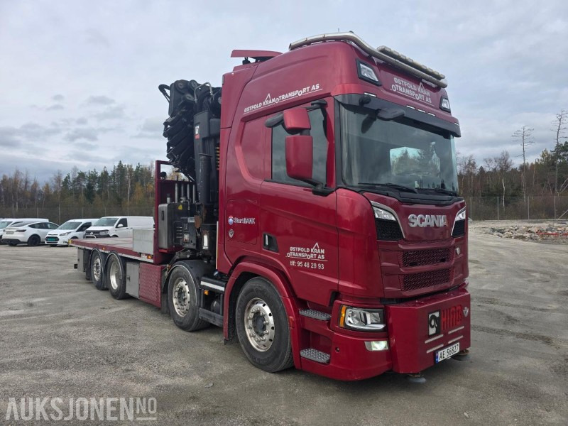 2019 Scania R-serie 580 kranbil / EURO 6 / Topp utstyrt / servicehistorikk / HIAB-kran 858, 80 Tm / Nylig EU - Darus autó: 4 kép. 2019 Scania R-serie 580 kranbil / EURO 6 / Topp utstyrt / servicehistorikk / HIAB-kran 858, 80 Tm / Nylig EU - Darus autó: 4 kép.