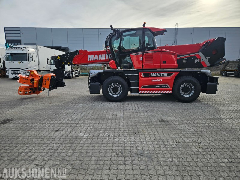 2025 NY - Manitou MRT 2660. Vinsj, Mannskapskurv, Beskjæringsklo/ sag , Gafler - Teleszkópos rakodó: 1 kép. 2025 NY - Manitou MRT 2660. Vinsj, Mannskapskurv, Beskjæringsklo/ sag , Gafler - Teleszkópos rakodó: 1 kép.