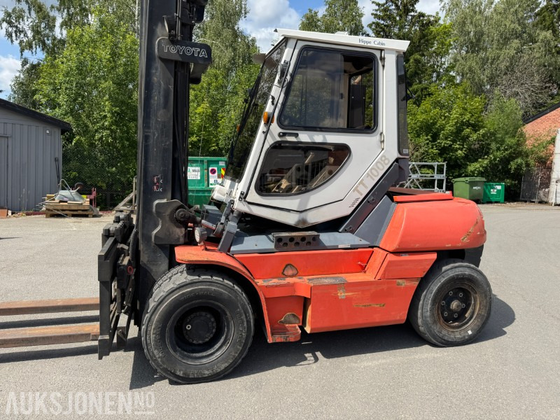 2000 Toyota 5FD70 TRUCK MED HIPPE TILT CABIN, LØFTEHØYDE 6000 MM - Anyagmozgató gép: 3 kép. 2000 Toyota 5FD70 TRUCK MED HIPPE TILT CABIN, LØFTEHØYDE 6000 MM - Anyagmozgató gép: 3 kép.