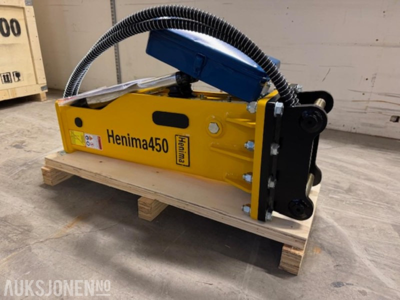NY HENIMA 450 PIGGHAMMER TIL 1,2-3 TONNS GRAVEMASKIN S30 M/GARANTI - Hidraulikus törőfej - Építőipari gépek: 2 kép. NY HENIMA 450 PIGGHAMMER TIL 1,2-3 TONNS GRAVEMASKIN S30 M/GARANTI - Hidraulikus törőfej - Építőipari gépek: 2 kép.