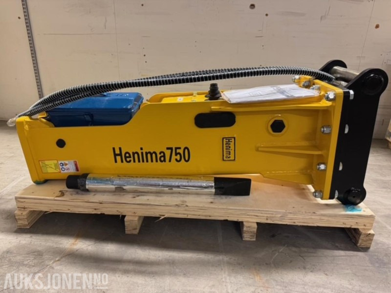 NY HENIMA PIGGHAMMER TIL 6-9 TONNS GRAVEMASKIN S50 M/GARANTI - Hidraulikus törőfej - Építőipari gépek: 1 kép. NY HENIMA PIGGHAMMER TIL 6-9 TONNS GRAVEMASKIN S50 M/GARANTI - Hidraulikus törőfej - Építőipari gépek: 1 kép.