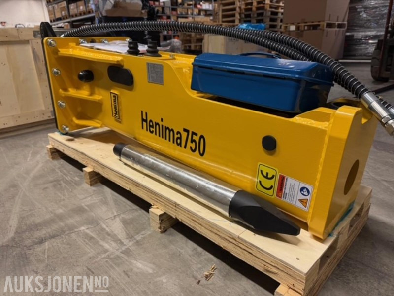 NY HENIMA PIGGHAMMER TIL 6-9 TONNS GRAVEMASKIN S50 M/GARANTI - Hidraulikus törőfej - Építőipari gépek: 5 kép. NY HENIMA PIGGHAMMER TIL 6-9 TONNS GRAVEMASKIN S50 M/GARANTI - Hidraulikus törőfej - Építőipari gépek: 5 kép.
