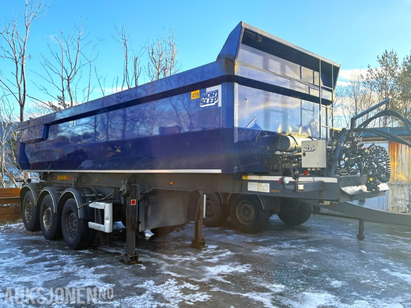 2014 Nor Slep tippsemi med flyttbar King-Pin og vibro på kasse - EU godkjent til 24.04.2026 - Pótkocsi: 2 kép. 2014 Nor Slep tippsemi med flyttbar King-Pin og vibro på kasse - EU godkjent til 24.04.2026 - Pótkocsi: 2 kép.