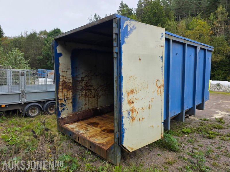 Krokcontainer 35 kubikk med hydraulisk tak - Teherautó: 5 kép. Krokcontainer 35 kubikk med hydraulisk tak - Teherautó: 5 kép.