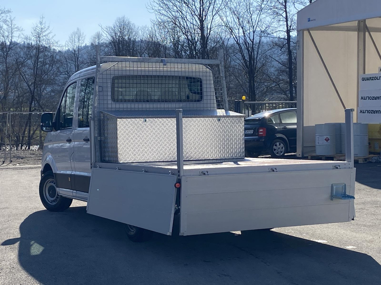 Platós kisteherautó MAN TGE 3.180 DOKA 1+6 3640MM | OFFENE PRITSCHE + ALU KOFFER AUF DER PRITSCHE: 16 kép.