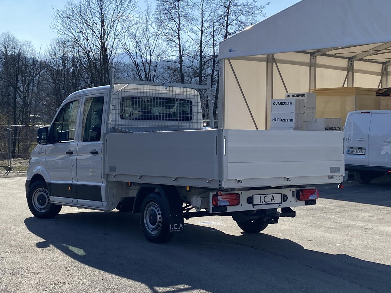 Platós kisteherautó MAN TGE 3.180 DOKA 1+6 3640MM | OFFENE PRITSCHE + ALU KOFFER AUF DER PRITSCHE: 24 kép.
