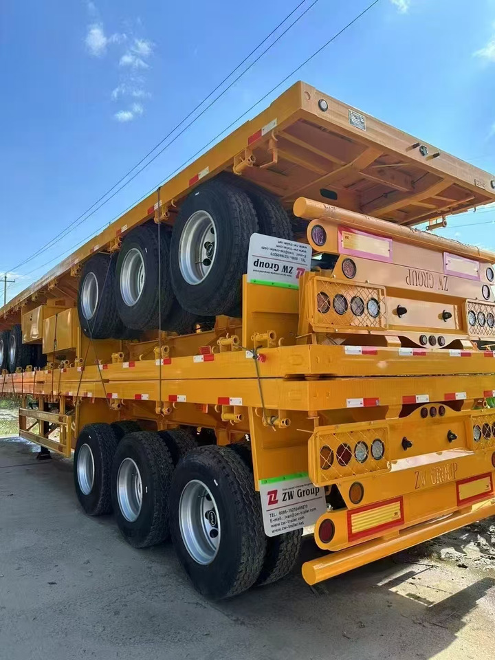 ZHICHENG Semi Flat Bed New or Used Low Bed in Length 8m,10,12m, 14m, 16m - Félpótkocsi mélybölcsős: 1 kép. ZHICHENG Semi Flat Bed New or Used Low Bed in Length 8m,10,12m, 14m, 16m - Félpótkocsi mélybölcsős: 1 kép.