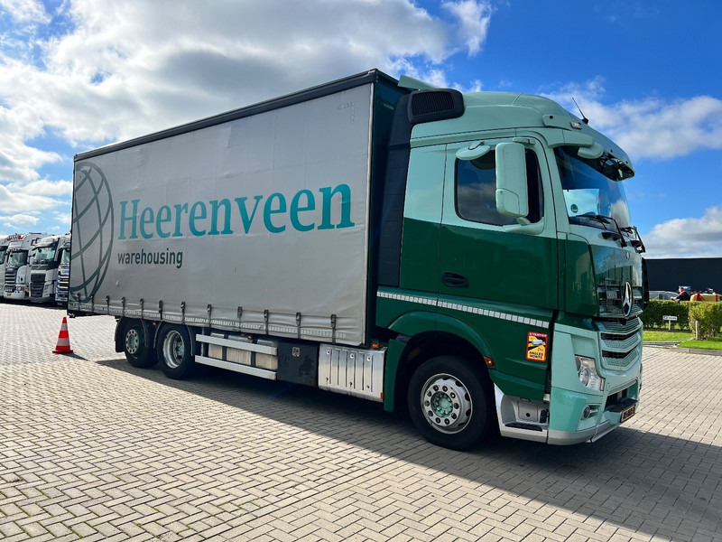 Mercedes-Benz Actros 2745 6x2 bakwagen Schuifzeilen - Ponyvás teherautó: 3 kép. Mercedes-Benz Actros 2745 6x2 bakwagen Schuifzeilen - Ponyvás teherautó: 3 kép.