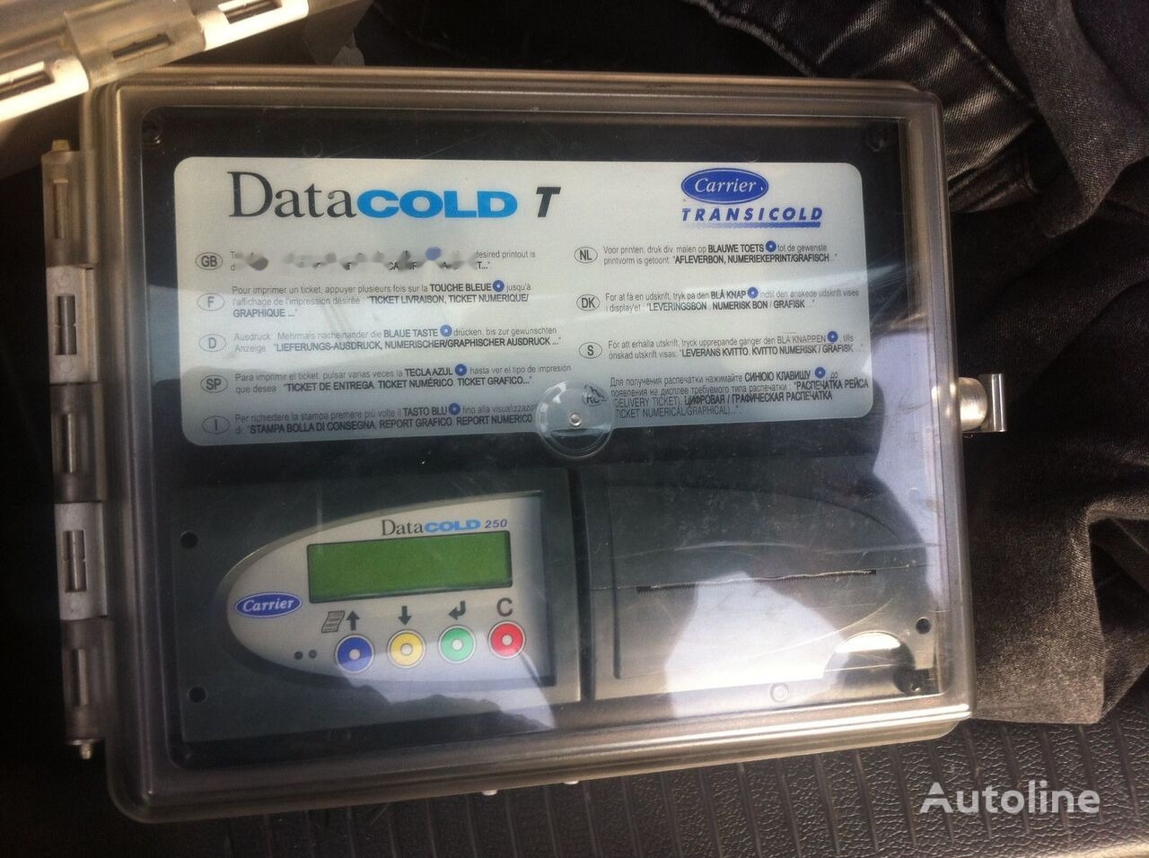 Carrier Termodiagrama DataCOLD T 250 Transicold - ECU - Pótkocsi: 1 kép. Carrier Termodiagrama DataCOLD T 250 Transicold - ECU - Pótkocsi: 1 kép.