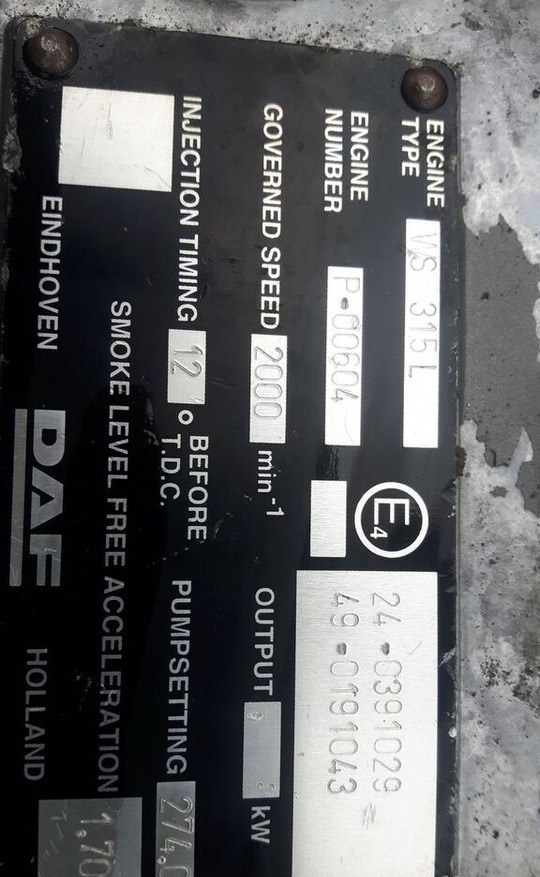 DAF WS 315 L DAF truck - Motor - Teherautó: 5 kép. DAF WS 315 L DAF truck - Motor - Teherautó: 5 kép.