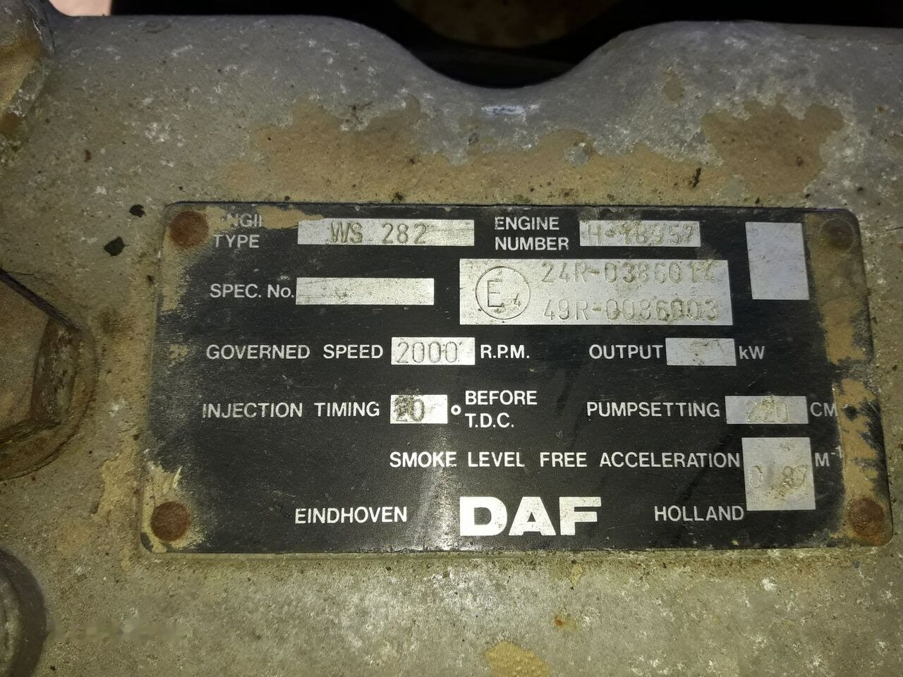 DAF WS282 ATI DAF 95 - Motor - Teherautó: 4 kép. DAF WS282 ATI DAF 95 - Motor - Teherautó: 4 kép.