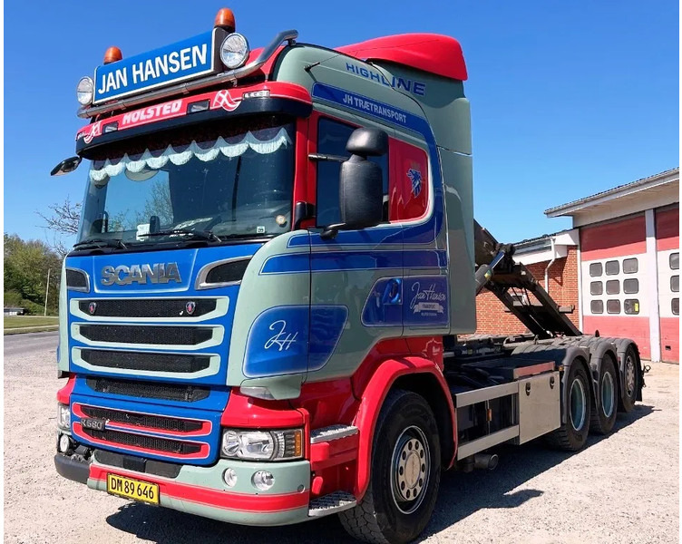 Scania R580 V8 hoglift. Air / Air suspension. - Horgos rakodó teherautó: 3 kép. Scania R580 V8 hoglift. Air / Air suspension. - Horgos rakodó teherautó: 3 kép.