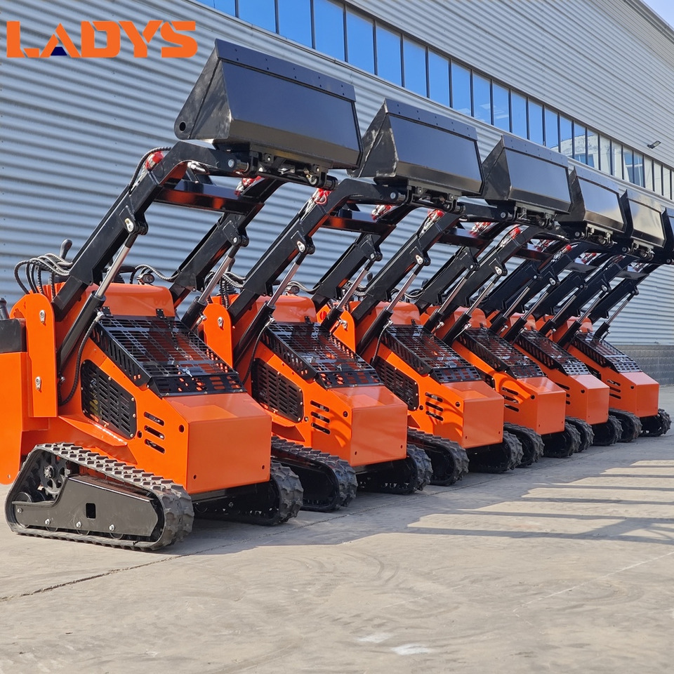 LADYS Free Shipping Mini Skid Steer Loader Compact Track Electric/Diesel Chinese Mini Skid Steer Loader For Sale With Mini Skid Steer Attachments 4 In 1 Bucket - Mini homlokrakodó: 1 kép. LADYS Free Shipping Mini Skid Steer Loader Compact Track Electric/Diesel Chinese Mini Skid Steer Loader For Sale With Mini Skid Steer Attachments 4 In 1 Bucket - Mini homlokrakodó: 1 kép.