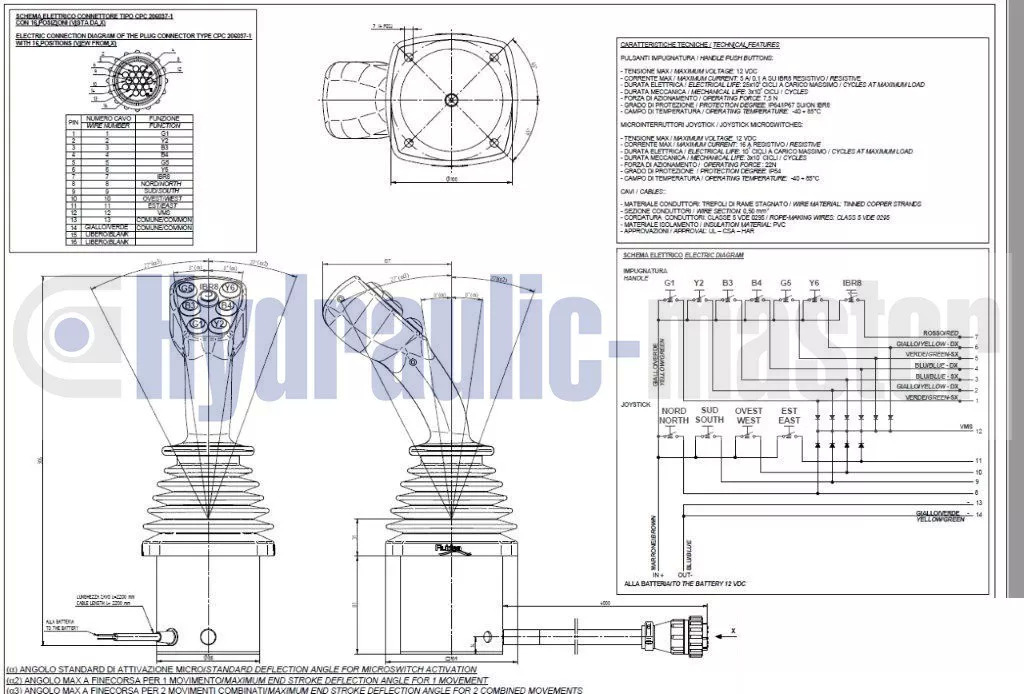 Joystick JCB with Monoblock Valve 5 functions MF, CASE, John Deere - Mezőgazdasági gépek: 2 kép. Joystick JCB with Monoblock Valve 5 functions MF, CASE, John Deere - Mezőgazdasági gépek: 2 kép.