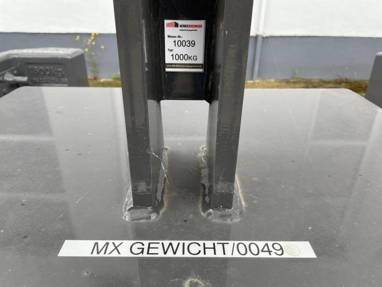 1000KG BUSCHMEIER FRONTGEWICHT - Ellensúly: 4 kép. 1000KG BUSCHMEIER FRONTGEWICHT - Ellensúly: 4 kép.