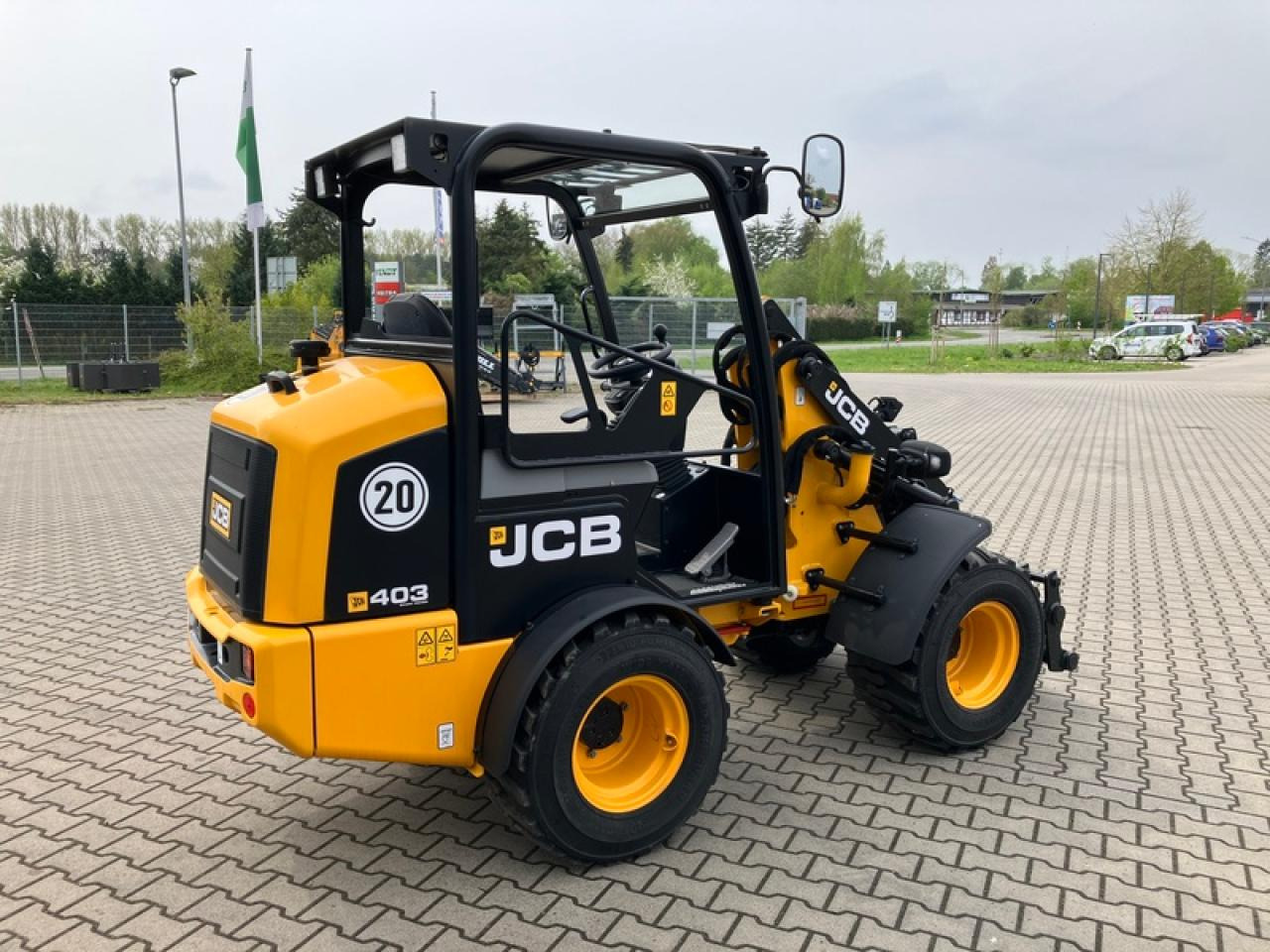 JCB 403 AGRI SMART POWER EURO-AUFNAHME - Gumikerekes homlokrakodó: 3 kép. JCB 403 AGRI SMART POWER EURO-AUFNAHME - Gumikerekes homlokrakodó: 3 kép.