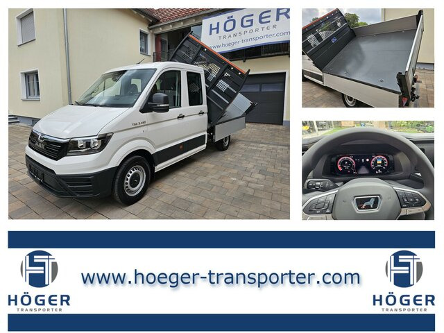 MAN TGE 3.140 Doka L3 Dreiseitenkipper Facelift - Billenőplatós kisteherautó, Duplakabinos kisteherautó: 1 kép. MAN TGE 3.140 Doka L3 Dreiseitenkipper Facelift - Billenőplatós kisteherautó, Duplakabinos kisteherautó: 1 kép.