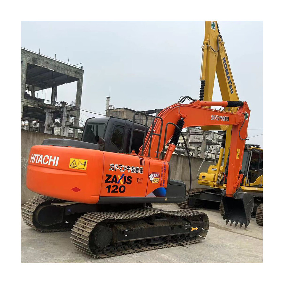Hitachi ZX120 Excavator - Lánctalpas kotró: 2 kép. Hitachi ZX120 Excavator - Lánctalpas kotró: 2 kép.
