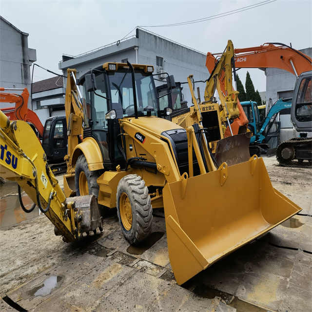 Kotrórakodó Second hand with good condition cat 420f backhoe loader 4x4 caterpillar 420f backhoe loaders in stock in shanghai yard: 6 kép.