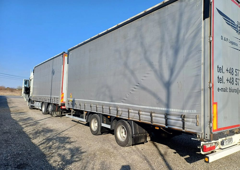 DAF XF 480 SUPER SPACE CAB / ZESTAW TANDEM PRZEJAZDOWY 120m3 - Ponyvás teherautó: 4 kép. DAF XF 480 SUPER SPACE CAB / ZESTAW TANDEM PRZEJAZDOWY 120m3 - Ponyvás teherautó: 4 kép.