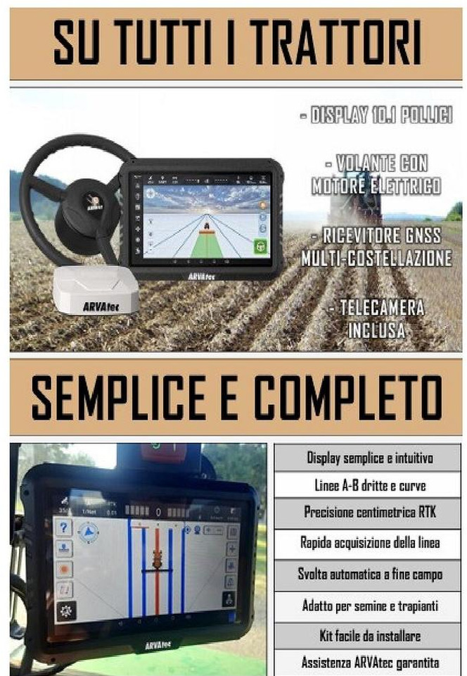 Guida satellitare RTK ARVANav3 - Navigációs rendszer - Mezőgazdasági gépek: 4 kép. Guida satellitare RTK ARVANav3 - Navigációs rendszer - Mezőgazdasági gépek: 4 kép.