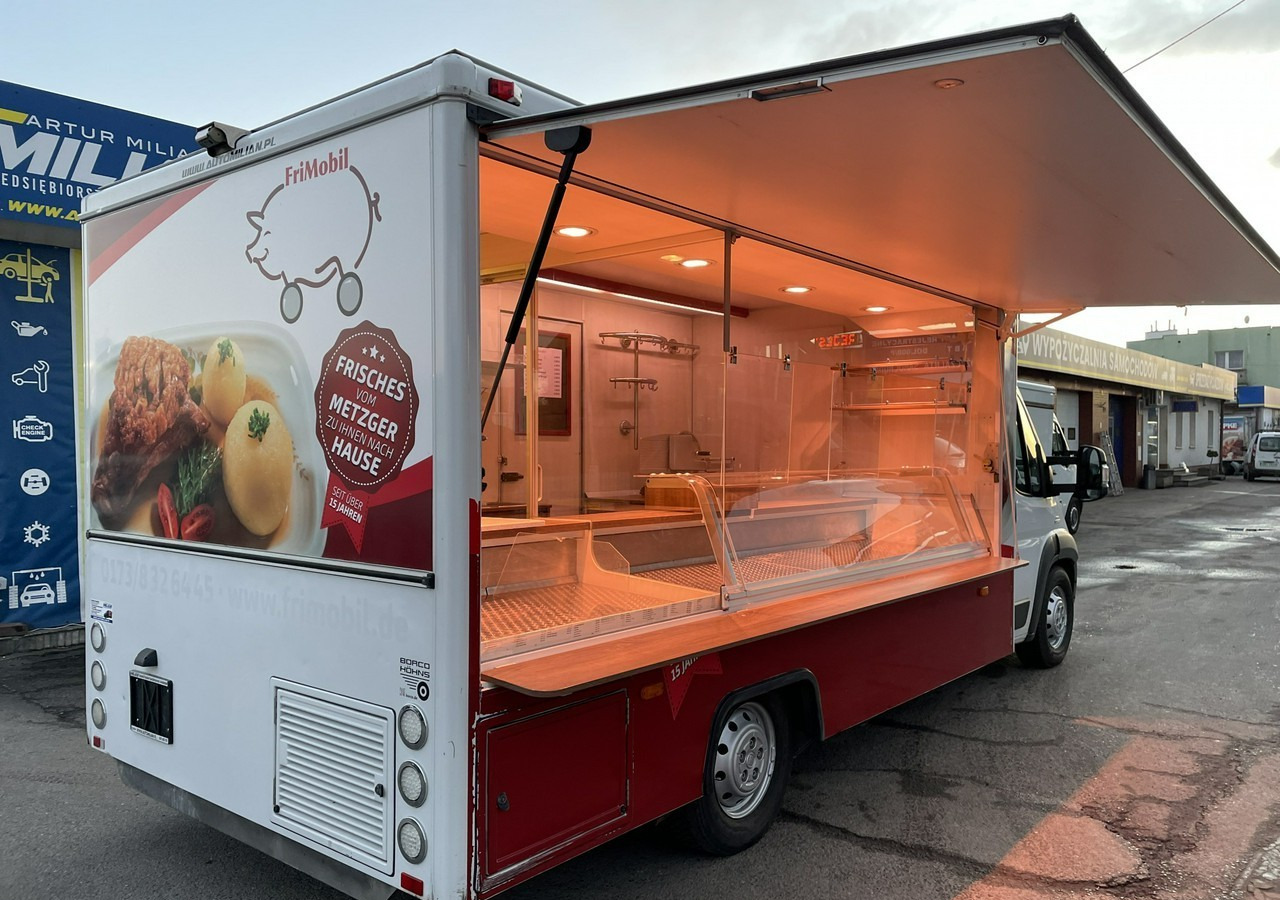 Fiat Ducato Autosklep Węd Gastronomiczny Food Truck Foodtruck sklep Klim BORCO20 - Büféautó: 3 kép. Fiat Ducato Autosklep Węd Gastronomiczny Food Truck Foodtruck sklep Klim BORCO20 - Büféautó: 3 kép.