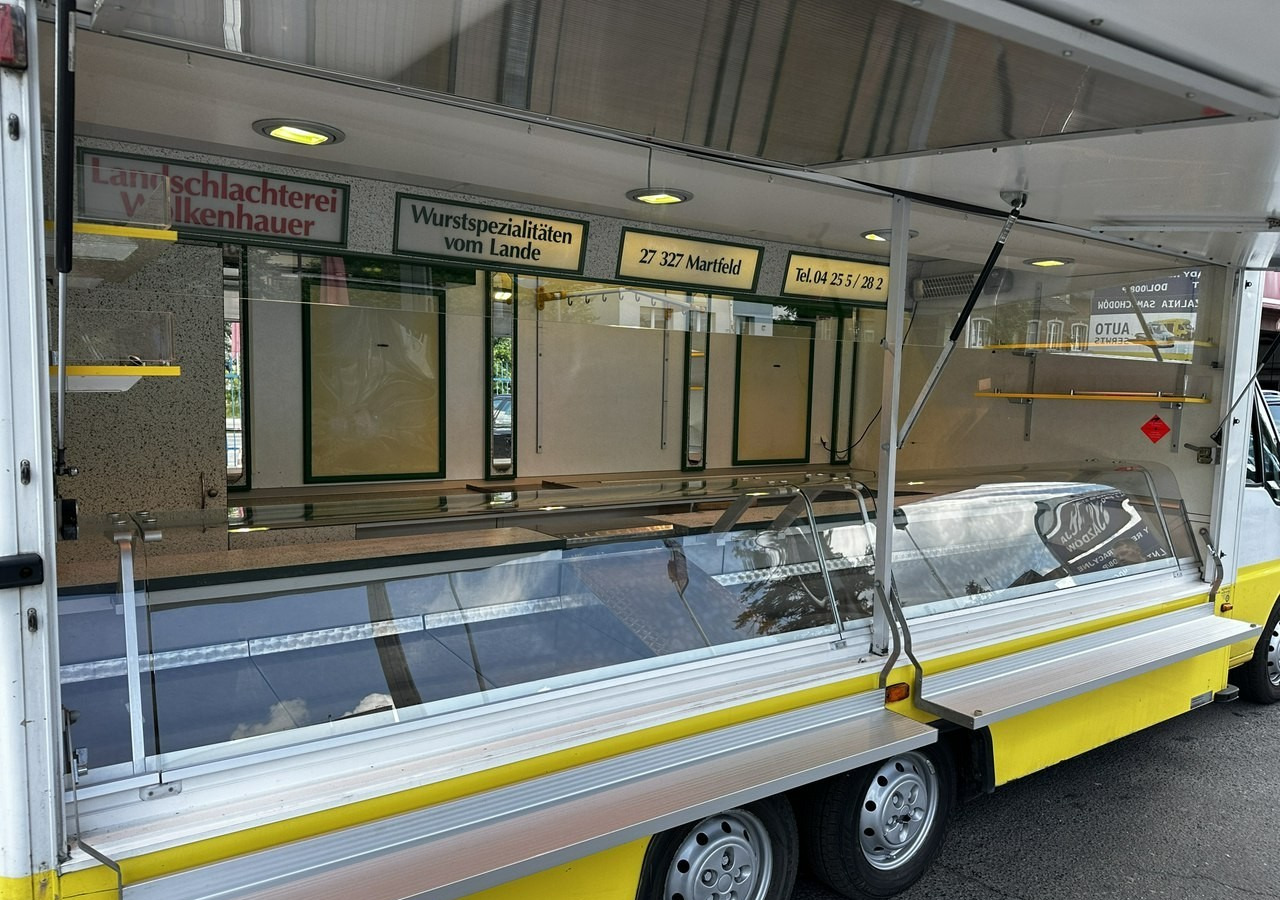 Fiat Ducato Autosklep wędlin sklep bar Gastronomiczny Food Truck Foodtruck Borco - Büféautó: 1 kép. Fiat Ducato Autosklep wędlin sklep bar Gastronomiczny Food Truck Foodtruck Borco - Büféautó: 1 kép.